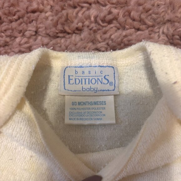 Vintage Basic Editions Baby Yellow Footless Sleep Sack 0/3 Months Sweet Dreams - Picture 3 of 4